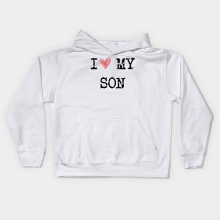 I Heart My Son Kids Hoodie